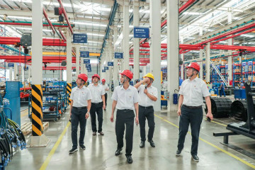 昭通工控党建联盟联系员一行到2138cn太阳集团城智能发展工作对接