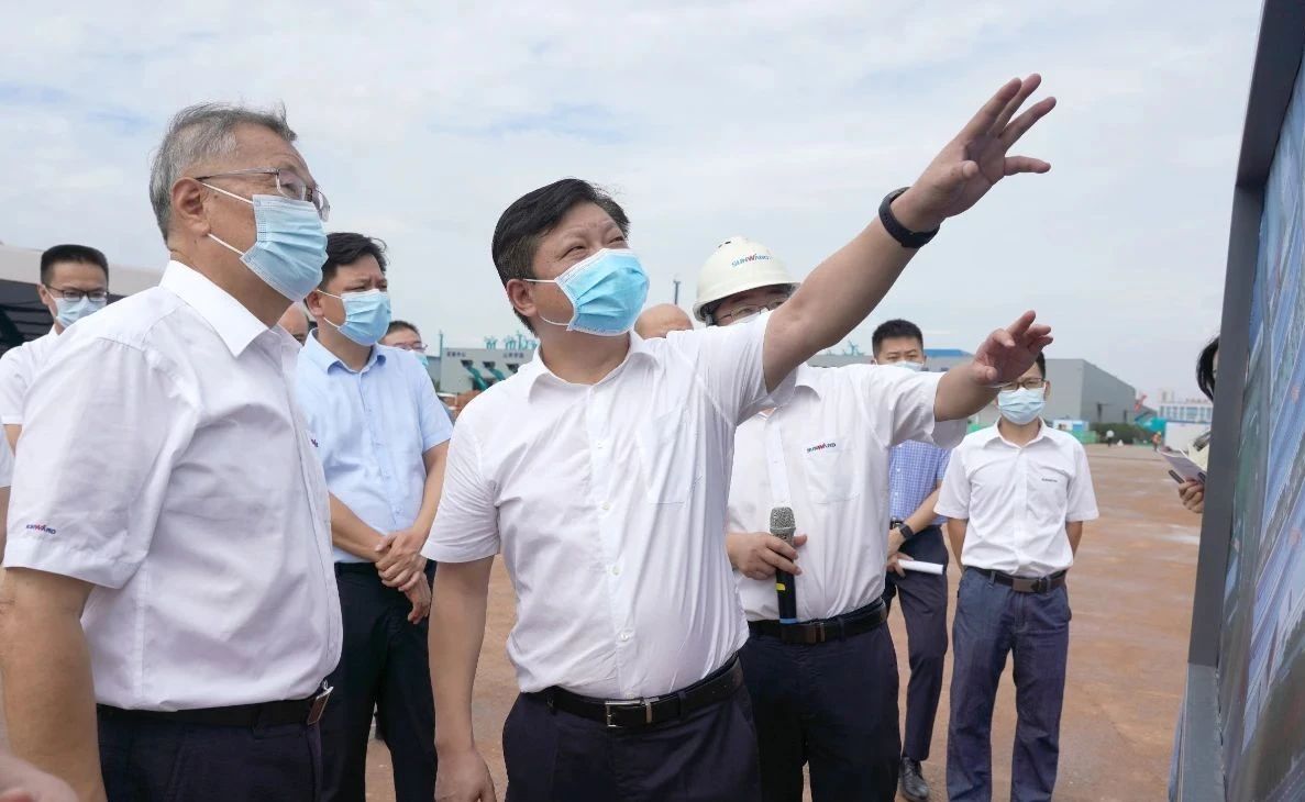长沙县委书记付旭明调研2138cn太阳集团城智能
