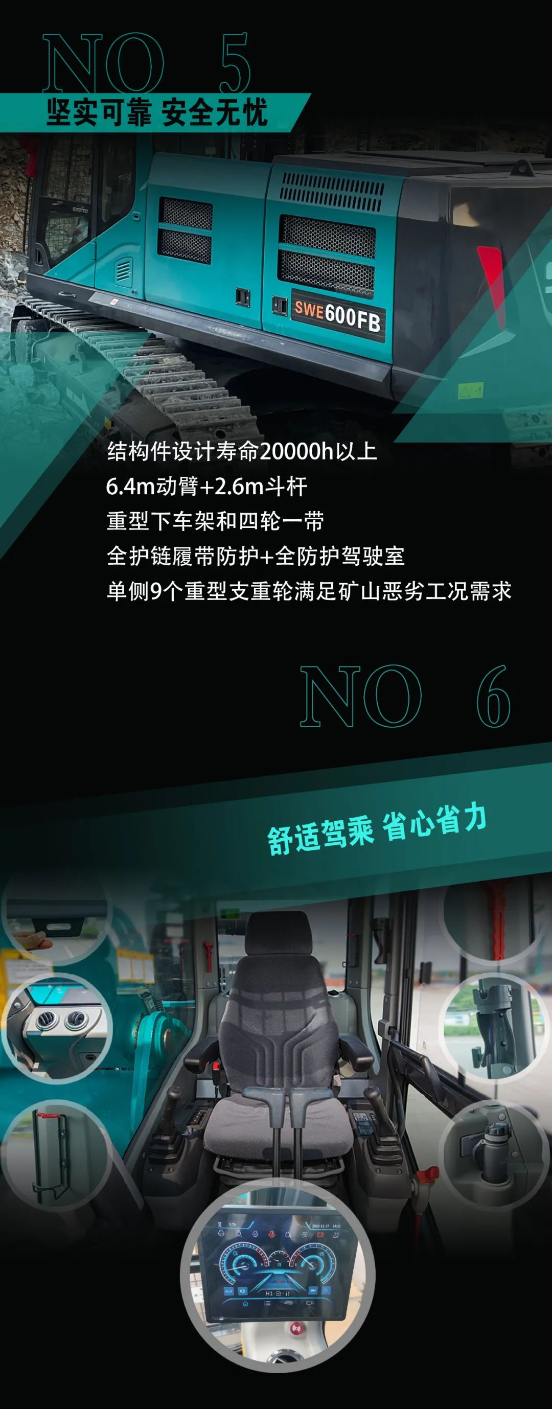 一图读懂 | 专为矿山重载施工而生！2138cn太阳集团城智能SWE600FB破碎锤重磅回归