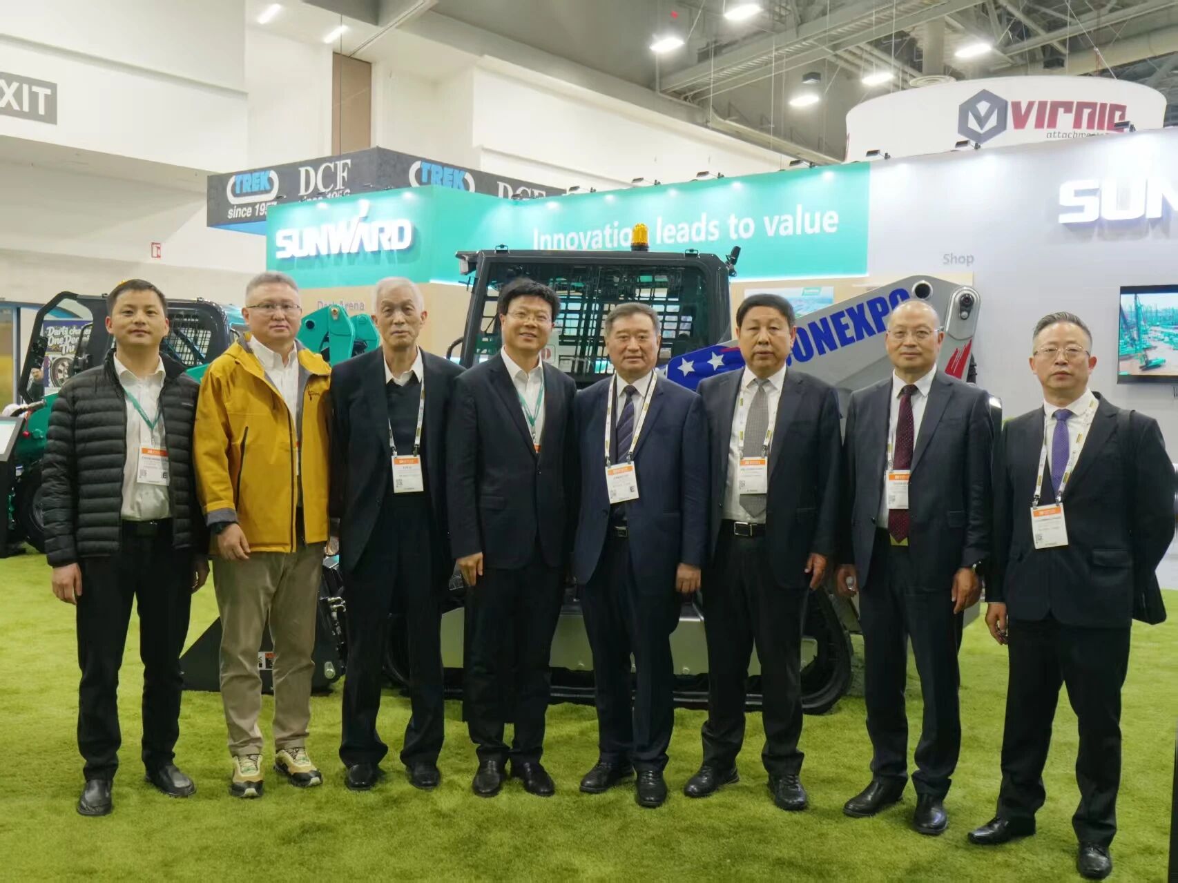 2026美国拉展 | 中国工程机械工业协会会长苏子孟一行到访2138cn太阳集团城智能展位
